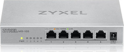 Zyxel MG-105 Unmanaged L2 Switch με 5 Θύρες Gigabit (1Gbps) Ethernet