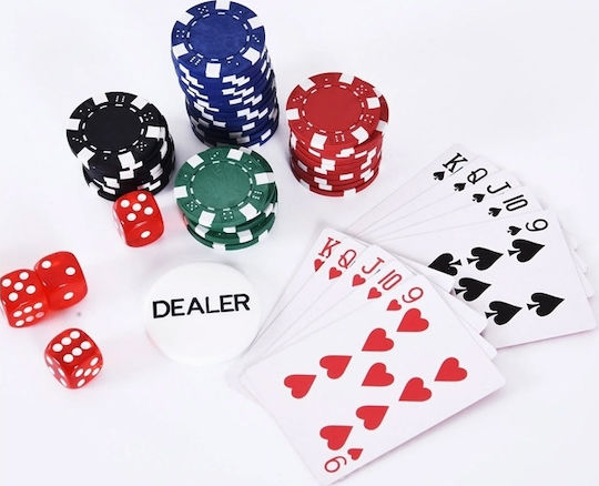HomCom Σετ 200 Μάρκες Poker σε Βαλίτσα