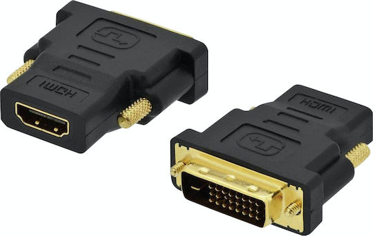 Comp Konverter DVI-D männlich zu HDMI weiblich Schwarz 1Stück (04.003.0072)