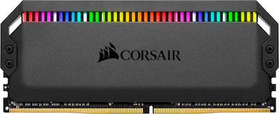 Corsair Dominator Platinum RGB 64GB DDR4 RAM cu 4 module (4x16GB) și Viteză 3600 pentru Desktop