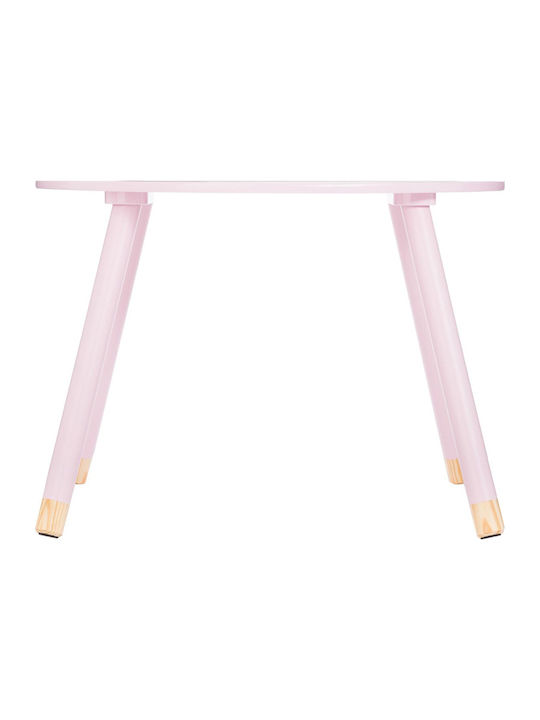 Kids Table made of Wood Pink Sweet