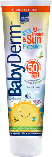 InterMed Babyderm Waterproof Kids Sunscreen Emulsion for Face & Body SPF50 300ml