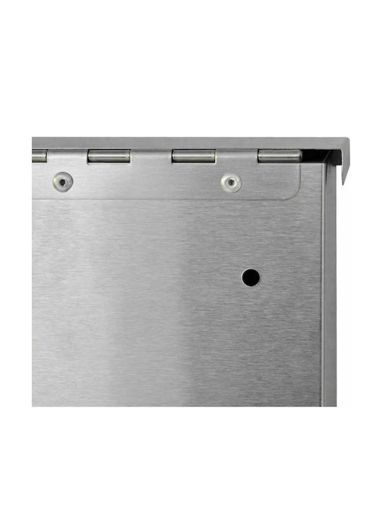 vidaXL Outdoor Mailbox Inox in Silver Color 31x10.5x33.5cm