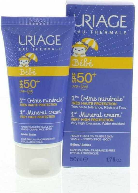 Uriage Bébé 1ère Crème Minérale SPF50+ Tube 50 ml