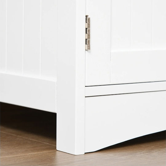 Kleankin 834-309 Badezimmersäule Boden H60xB33xH122.5cm Weiß