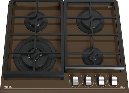 Teka Gas Cooktop Autonomous 60x51εκ. London Brick Brown Glass