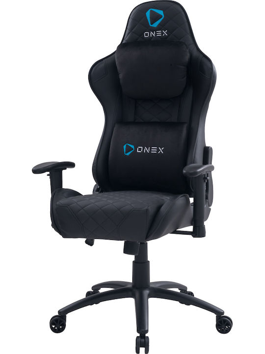 Eureka Ergonomic GX330-B Геймърски стол с регулируеми подлакътници Черен