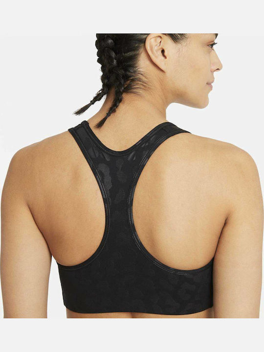 Dri-FIT Pro Swoosh Γυναικείο Αθλητικό Μπουστάκι Μαύρο με Επένδυση