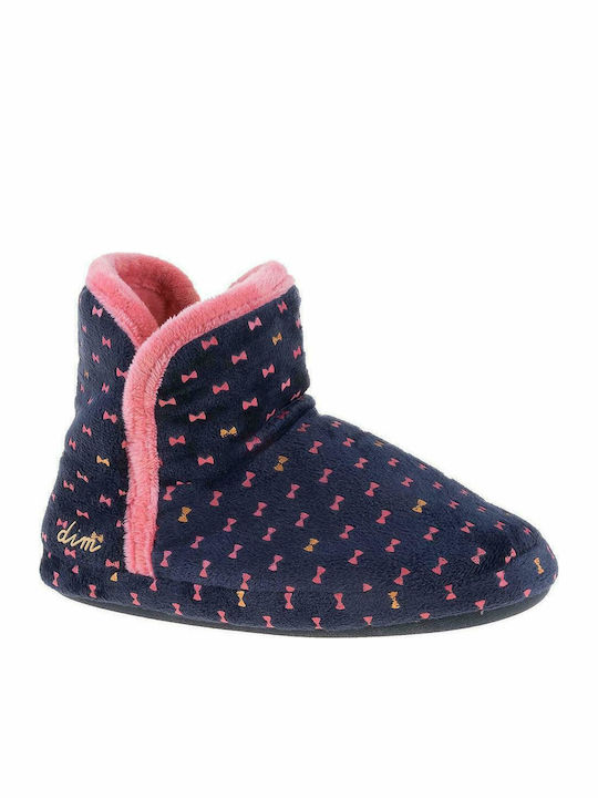 Dim Kids Slipper Ankle Boot Blue Maeva