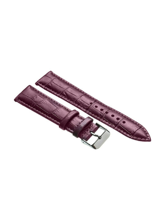 Tzevelion ART521 Leather Strap Purple 20mm