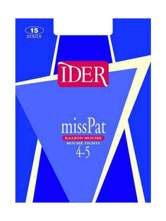 IDER Miss Pat 4-5 Women's Pantyhose 15 Den Fume -025