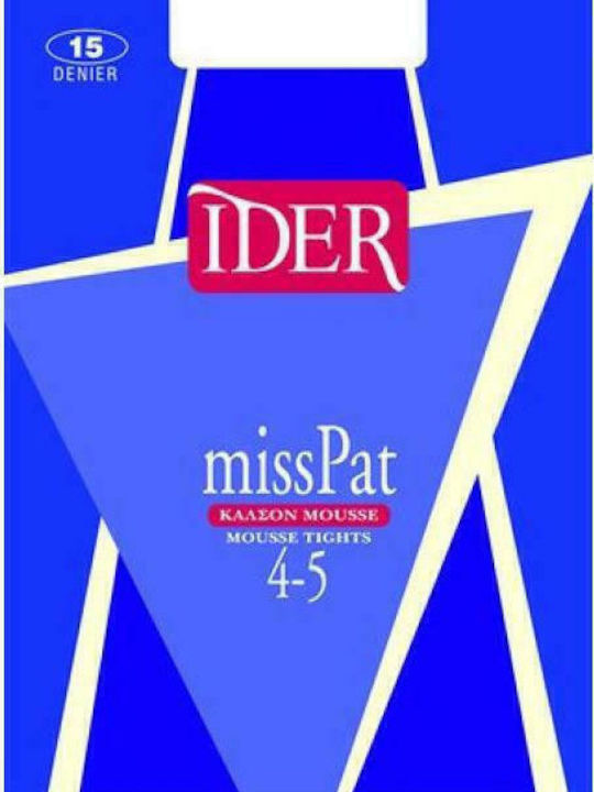 Miss Pat 4-5 Women's Pantyhose 15 Den Fume