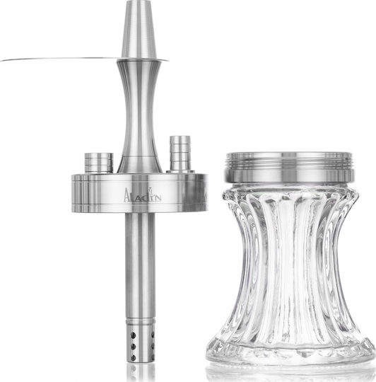 Aladin Ναργιλές 2GO Μονός Silver 23cm