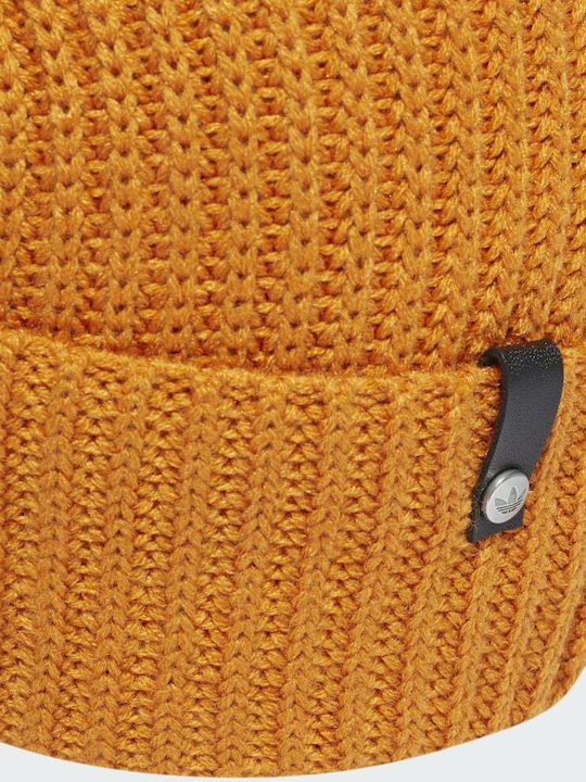 Hero Adidas Blue Version Beanie Orange Beanie Unisex Σκούφος με Rib Πλέξη Focus Orange
