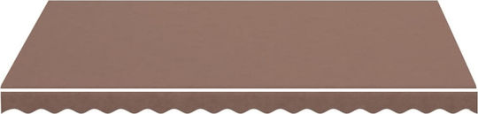 vidaXL Replacement Awning Brown 3.5x2.5m