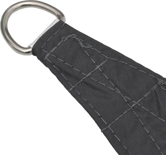 vidaXL Rechteckig Sonnensegel Gray Mit Hoop & mit PU-Beschichtung 2.5x3.5m Rechteck aus Oxford-Gewebe