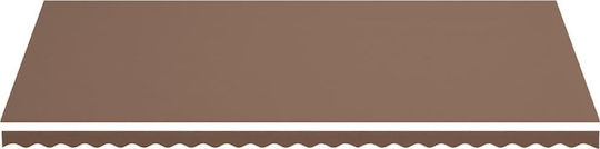 vidaXL Replacement Awning Brown 6x3m