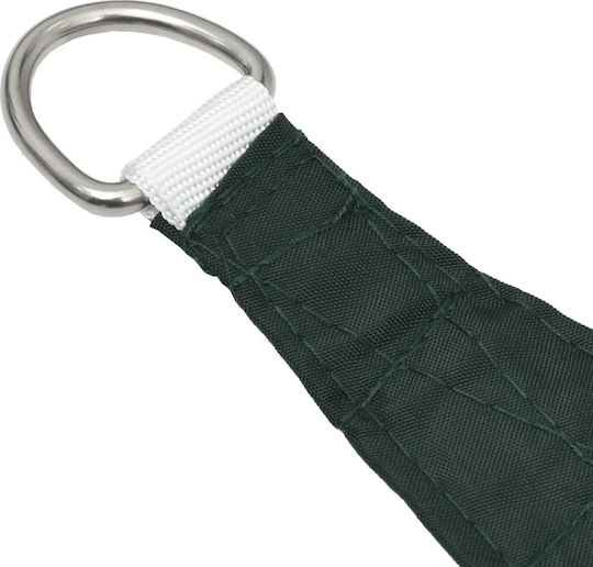 vidaXL Triangle Shade Sail Green with PU Coating 4x5m made of Oxford fabric