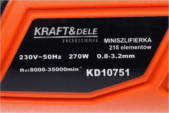 Kraft & Dele KD10751 Περιστροφικό Πολυεργαλείο 270W με Ρύθμιση Ταχύτητας