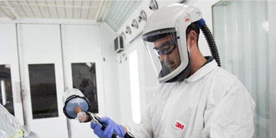 3M Versaflo M-207 Κράνος Εργοταξίου με Πυράντοχη Προσωπίδα Λευκό