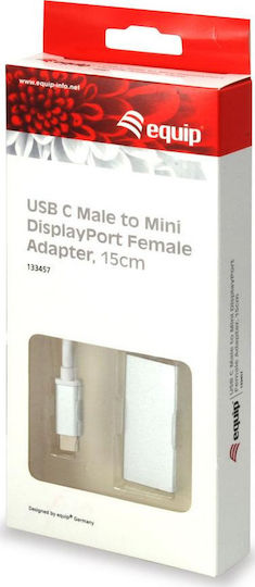 Equip Converter USB-C male to mini DisplayPort female White 1pcs 133457
