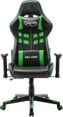 vidaXL 20505 Gaming Chair with Adjustable Arms Black / Green