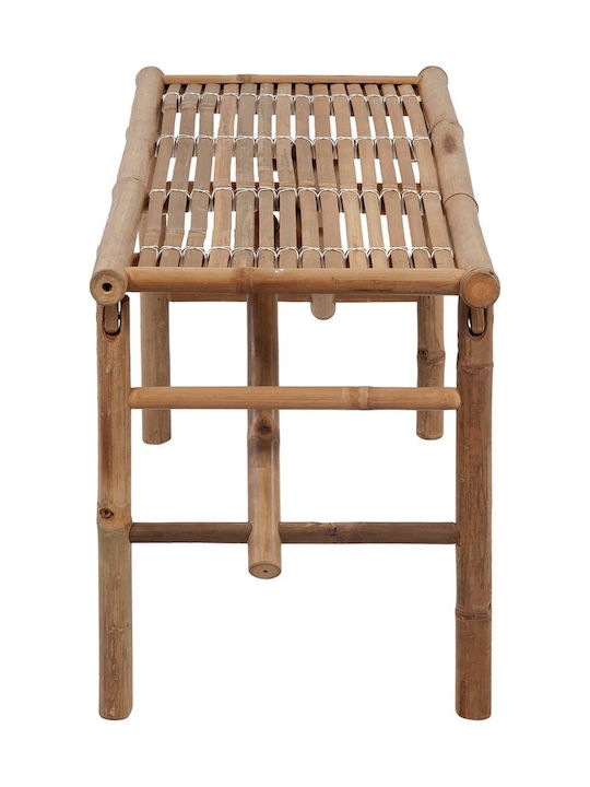 Bench Outdoor Bamboo with Pillows 118x38x45cm