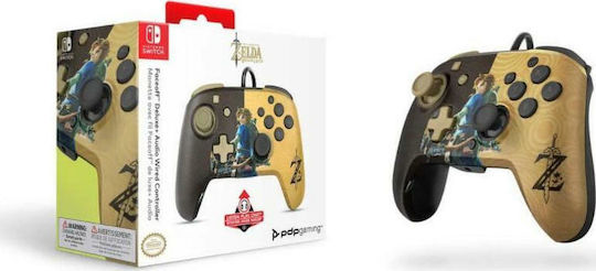 PDP Faceoff Deluxe+ Wired Gamepad for Switch Zelda