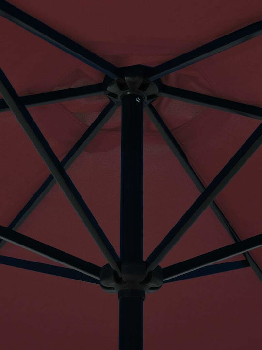 Umbrelă Rotundă Metalică Burgundă Φ3m