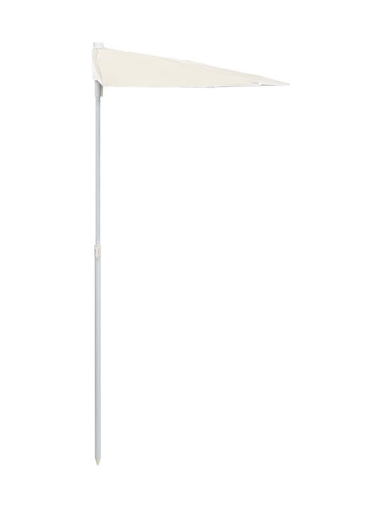 Umbrelă Rotundă Metalică Culoarea Nisipului Φ1.8xÎnălțime1.95m