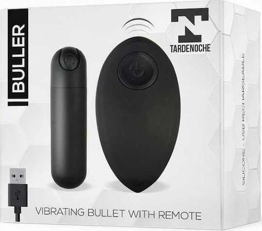 Tardenoche Buller Vibrator Bullet with Remote Control 7.6cm Black