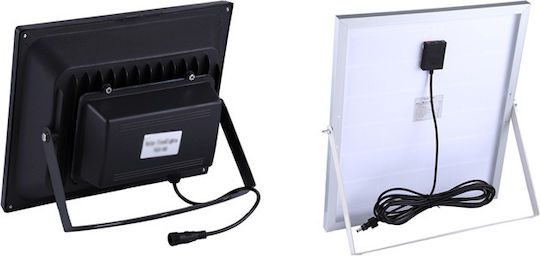 Factory Rezistent la apă Solar Proiector LED 10W Alb Rece 6000K cu Telecomandă IP65