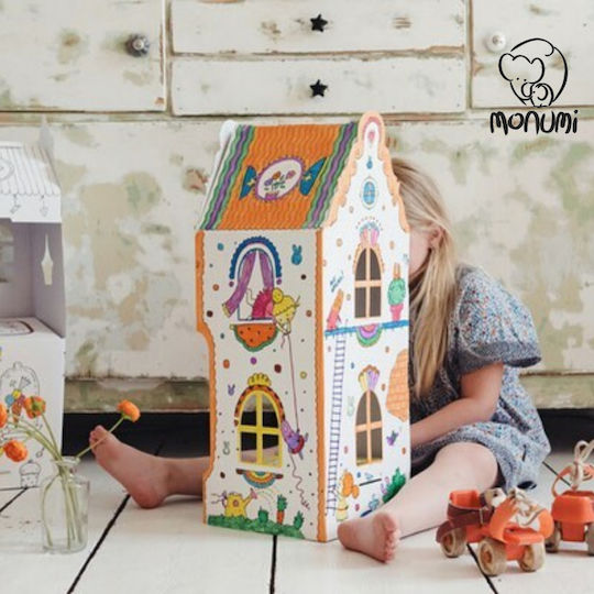 Monumi Painting 3D Carrot House - White Drawing Cardboard