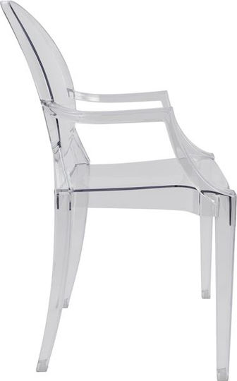 Πολυθρόνα Κουζίνας Aramis 52.2x56.5x92εκ. Διάφανη Πολυθρόνα Κουζίνας Aramis 52.2x56.5x92εκ. Διάφανη