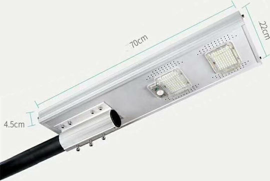 Straßen-Solarleuchte 50W 2000lm mit Bewegungssensor, Fotokontakt und Fernbedienung IP65 50cmx22cmx4cmcm