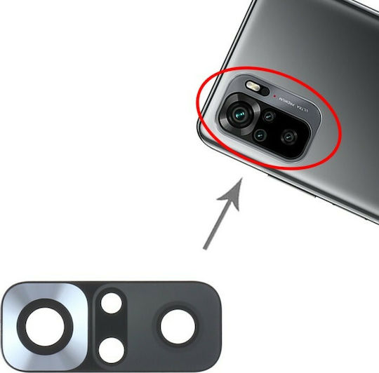 Kameraobjektiv Schwarz für Redmi Note 10