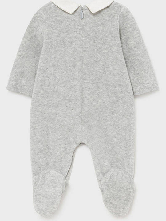 Mayoral Set Baby Strampler Langärmliges Samt Gray