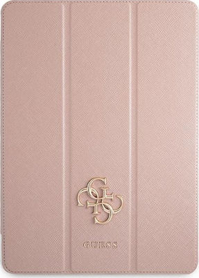 Guess Saffiano Klappdeckel Synthetisches Leder / Silikon Rosa (iPad Pro 2021 11") GUIC11PUSASPI