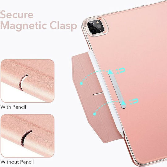 ESR Ascend Flip Cover Ροζ Χρυσή (iPad Pro 2021 12.9")