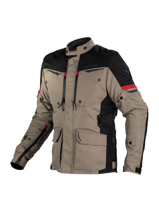 Nordcode Senegal Men's Motorcycle Jacket Cordura All Seasons Waterproof Beige/Black