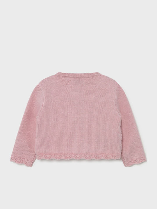 Kids Cardigan Knitted Pink