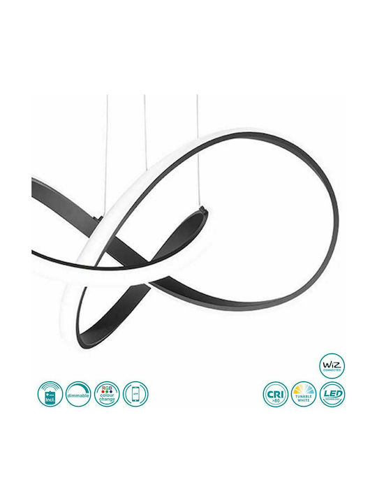 Wofi Pendant Light Black 53cm