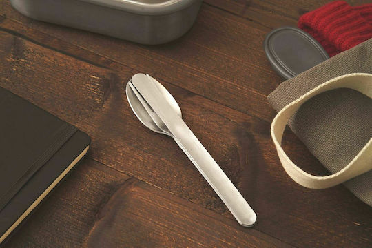 Black+Blum Black & Blum Cutlery for Camping Stainless Steel Fork-Knife-Spoon in Case