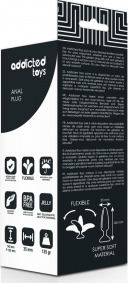 Addicted Toys Addicted Toys Anal Plug Анална тапа Black 13.5см