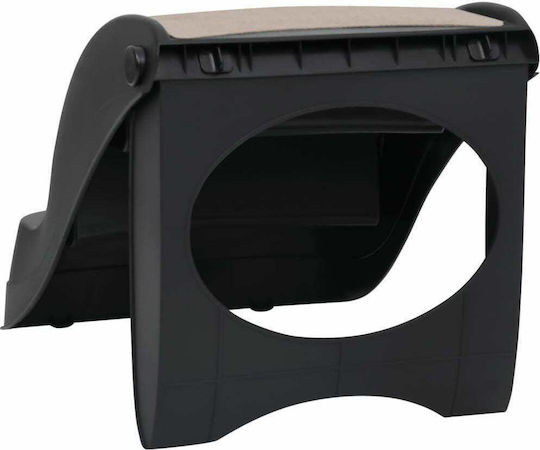 vidaXL Trepte Auto Pentru Câine Trepte Pliabile Negre 50x38x38cm Negru