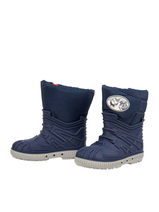 Adam's Shoes Kids Wellies Apres Ski Blue