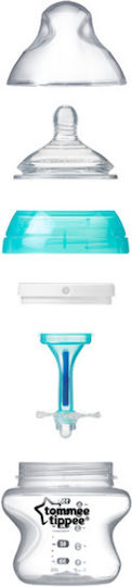 Tommee Tippee Plastic Baby Bottle Advanced Anti-colic with Silicone Teat for 0+ Months Turquoise 150ml