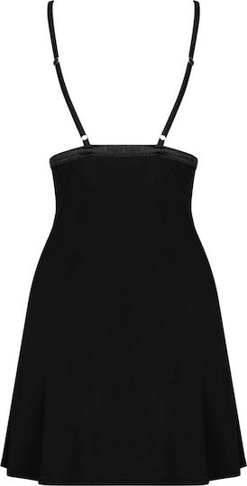 Obsessive Cecilla Σετ Sexy Babydoll Μαύρο