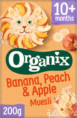 Organix Cereals Muesli with Flavor Banana-Peach-Melon Sugar Free 200gr for 10+ months 1pcs