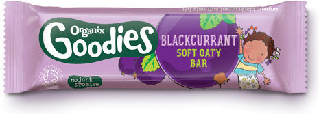 Organix Bar Soft Oaty Bars with Flavor Blackcurrant Sugar Free 180gr for 12+ months